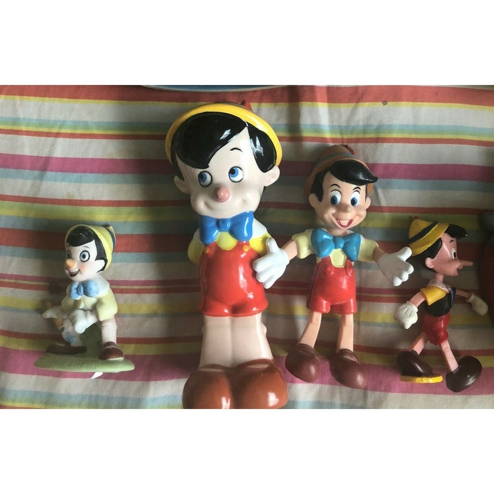 Pinocchio Collectibles Lot 4 Walt Disney Figures Rare Vintage 1987 Japan China